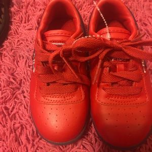 Toddler boy or girl red FILA nwot size 9
